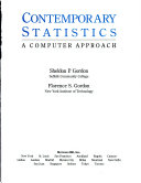 Contemporary statistics : a computer approach /