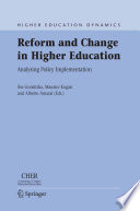 Reform and Change in Higher Education Analysing Policy Implementation /