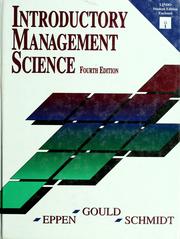 Introductory management science : annotated instruction's edition /