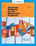 Research methods for the behavioral sciences /