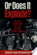 Or does it explode? Black Harlem in the Great Depression /