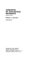 Concepts of statistical inference /