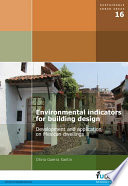 Environmental indicators for building design development and application on Mexican dwellings /
