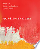 Applied thematic analysis /