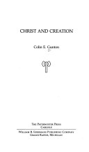 Christ and creation /
