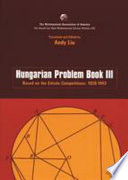 Hungarian problem book III based on the Eotvos Competition, 1929-1943 /