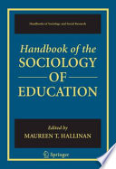 Handbook of the Sociology of Education