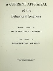 A current appraisal of the behavioral science /