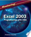 Mastering Excel 2003 programming with VBA /