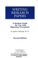 Writing research papers : a student guide for use with opposing viewpoints /