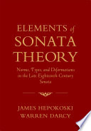 Elements of sonata theory norms, types, and deformations in the late eighteenth-century sonata /