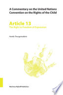 Article 13 the right to freedom of expression /