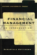 Financial management : an introduction /