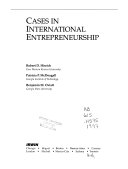 Cases in international entrepreneurship /