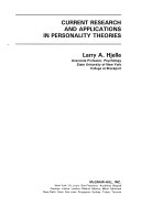 Current research and applications in personality theories /