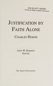 Justification by faith alone /