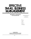 Effective small business management /
