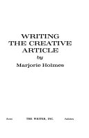 Writing the creative article /