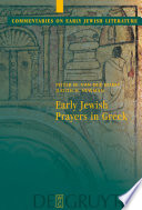 Early Jewish prayers in Greek