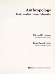 Anthropology : understanding human adaptation /