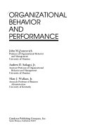 Organization behavior and performance /