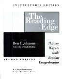 The reading edge : thirteen ways to build reading comprehension /