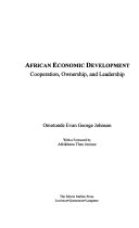 African economic development : cooperation, ownership, and leadership /