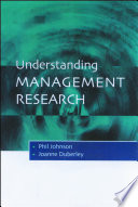 Understanding management research an introduction to epistemology /