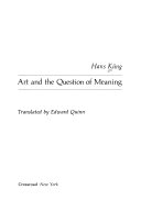 Art and the question of meaning /