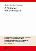 A dictionary of Camfranglais /