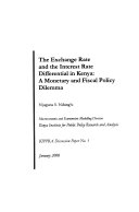 Macro models of the Kenyan economy : a review /