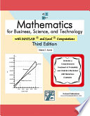 Mathematics for business, science, and technology with MATLAB and spreadsheet applications /