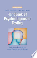 Handbook of Psychodiagnostic Testing Analysis of Personality in the Psychological Report /