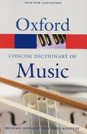 The concise Oxford dictionary of music /