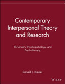 Contemporary interpersonal theory and research : personality, psychopathology, and psychotherapy /