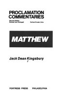 Proclamations commentaries : Matthew /
