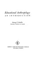 Educational anthropology : an introduction /