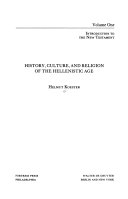 Introduction to the New Testament : History culture and religion of the Hellenistic age /