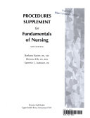 Fundamentals of Nursing : concepts, process and practice /
