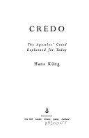 Credo : the Apostles Creed explained for today /