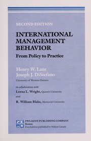 International management behavior : from policy to practice /