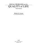 Social problems and the quality of life /