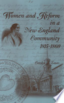 Women and reform in a New England community, 1815-1860 /