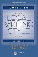 Guide to legal writing style /