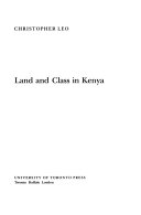 Land and class in Kenya /