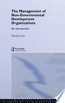 The management of non-governmental development organizations an introduction /