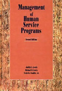 Management of human service programs /