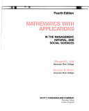 Mathematics with applications in the management natural and social sciences /