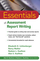 Essentials of assessment report writing /
