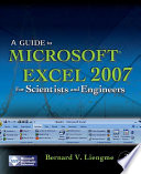 A guide to Microsoft Excel 2007 for scientists and engineers
